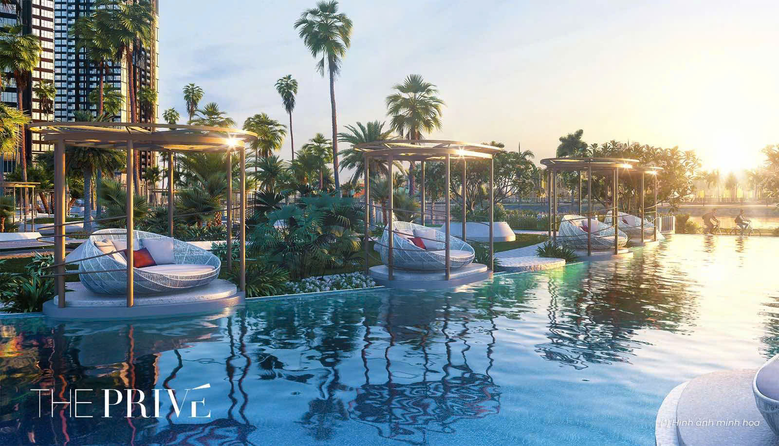 Hồ bơi tại căn hộ The Privé 